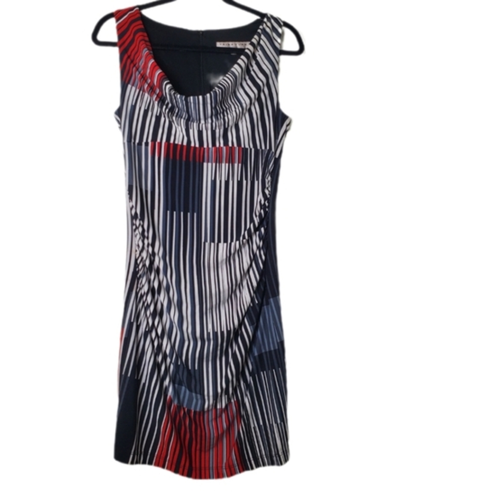 Trina Turk Women's Sleeveless Drape Neck Mini Dress Made In USA‎